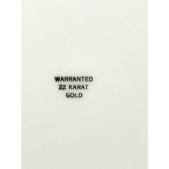 La Petite LP5 China Warranted 22 Karat Gold Filigree Dinner Plate-10 5/8" RARE - Picture 9 of 10